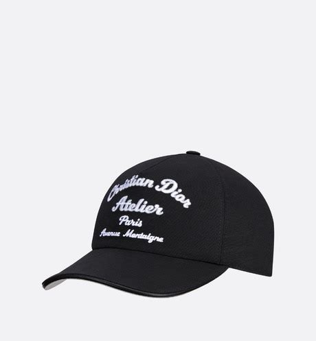 dior baseball cap black|dior couture baseball cap.